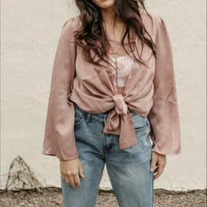 Lace Wrap Top
